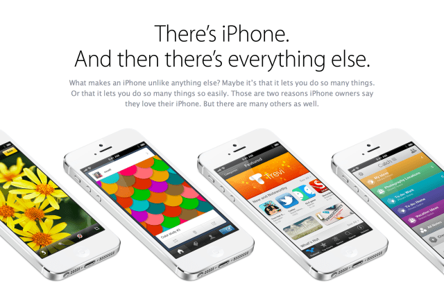 Apple Launches New Webpage Touting iPhone Over &#039;Everything Else&#039;