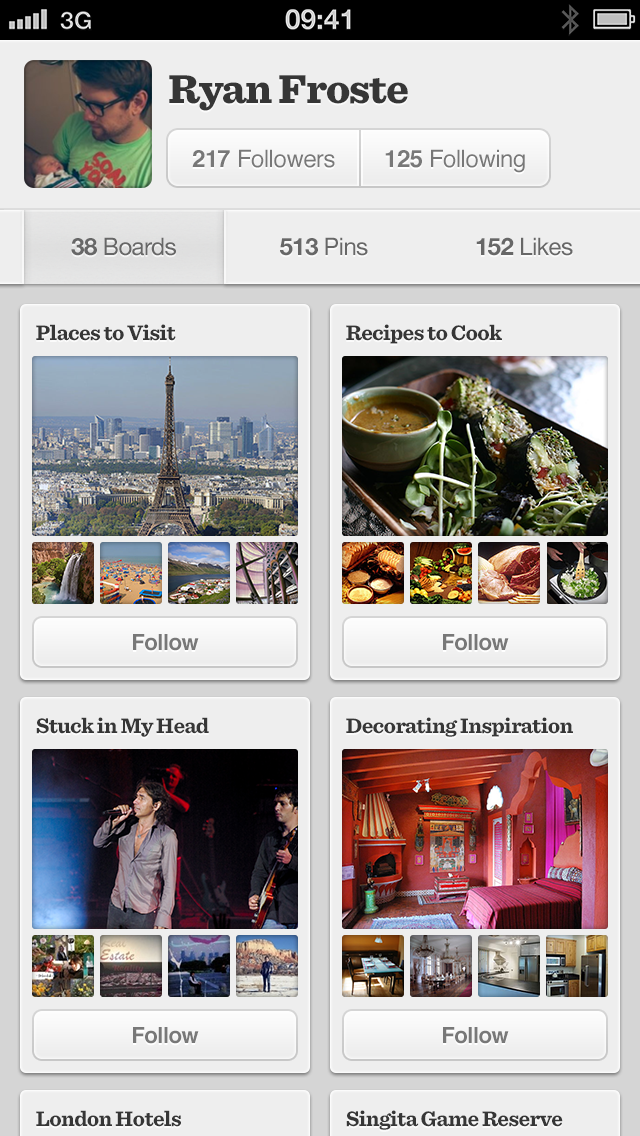 Pinterest App Gets Profile Editing, Improved Pin Discovery, Close-Up View