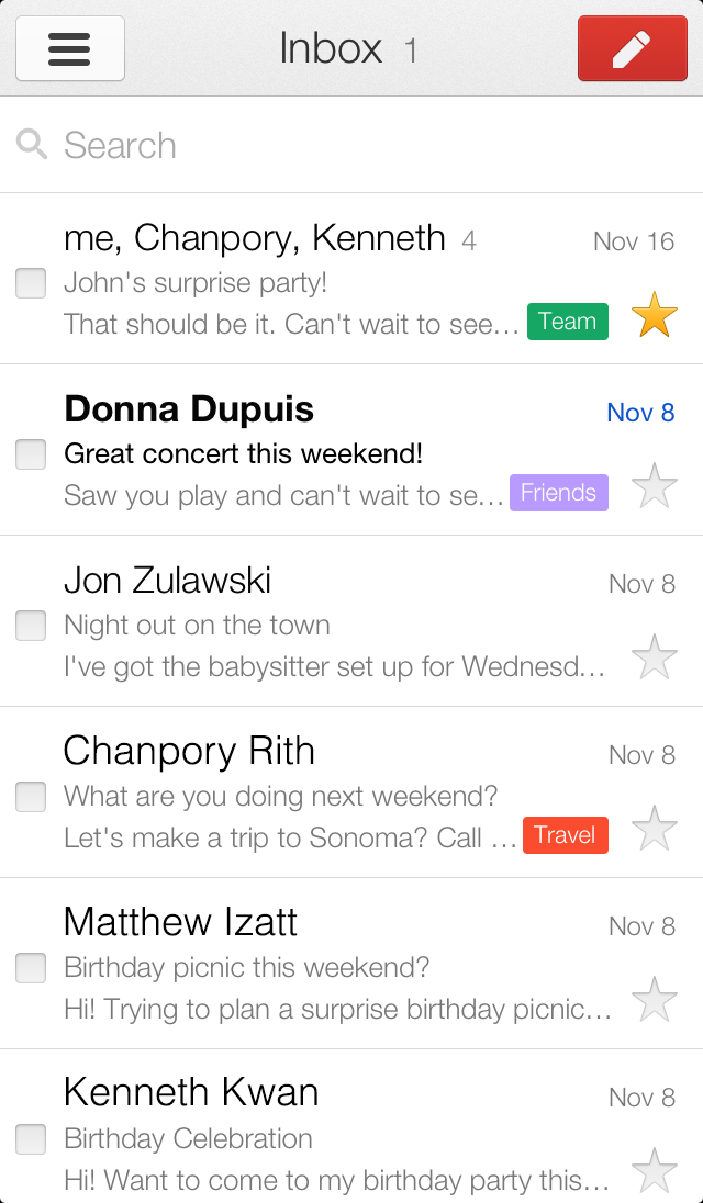 Gmail App Now Supports Swiping Between Messages, Gets Edit Mode