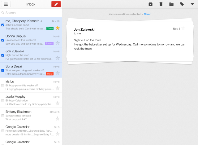 Gmail App Now Supports Swiping Between Messages, Gets Edit Mode