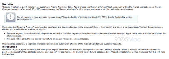 Apple Launches Redesigned &#039;Report a Problem&#039; Tool for iTunes Store Purchases
