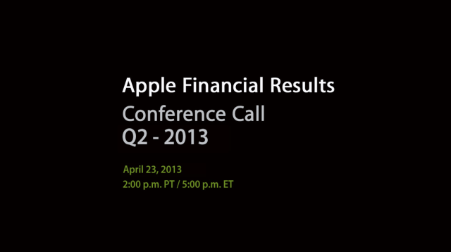 Apple Will Announce Q2 FY13 Earnings on April 23, 2013
