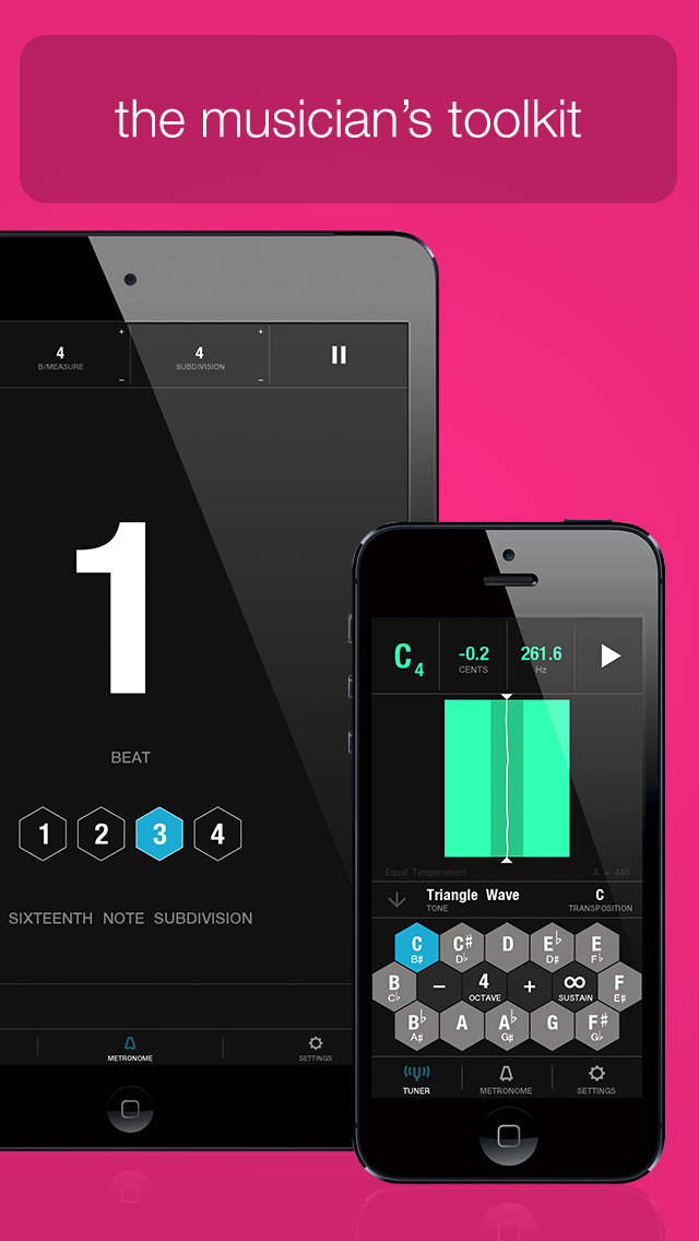 Tunable is a Chromatic Instrument Tuner App