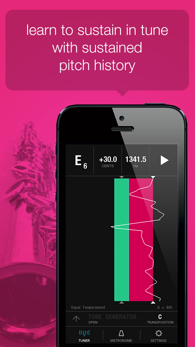 Tunable is a Chromatic Instrument Tuner App