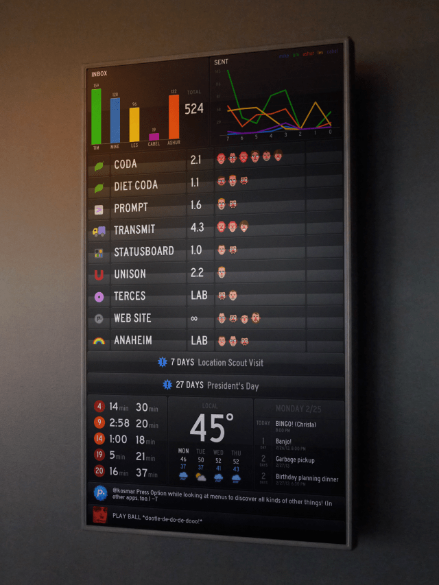 Panic Releases New Status Board App for iPad