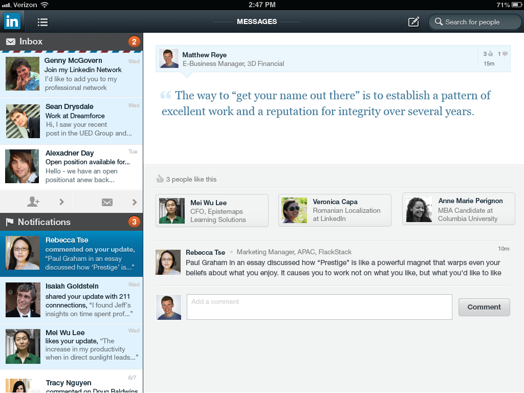 LinkedIn App Gets Updated With New Design, Personalized Navigation