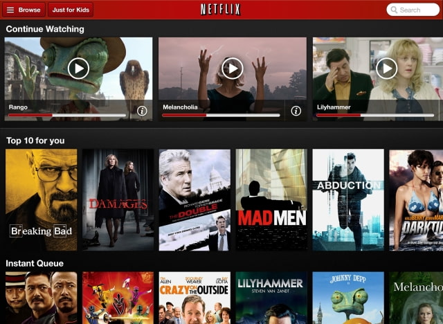 Netflix 4.0 App Released for iPhone, iPad, and iPod touch
