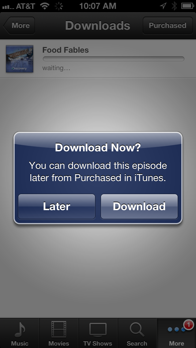 Apple Adds Download Later Option for iTunes Purchases