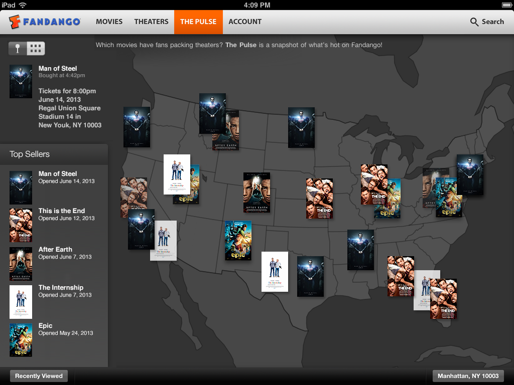 Fandango App is Updated With Improvements for iPad, Facebook Sharing, More