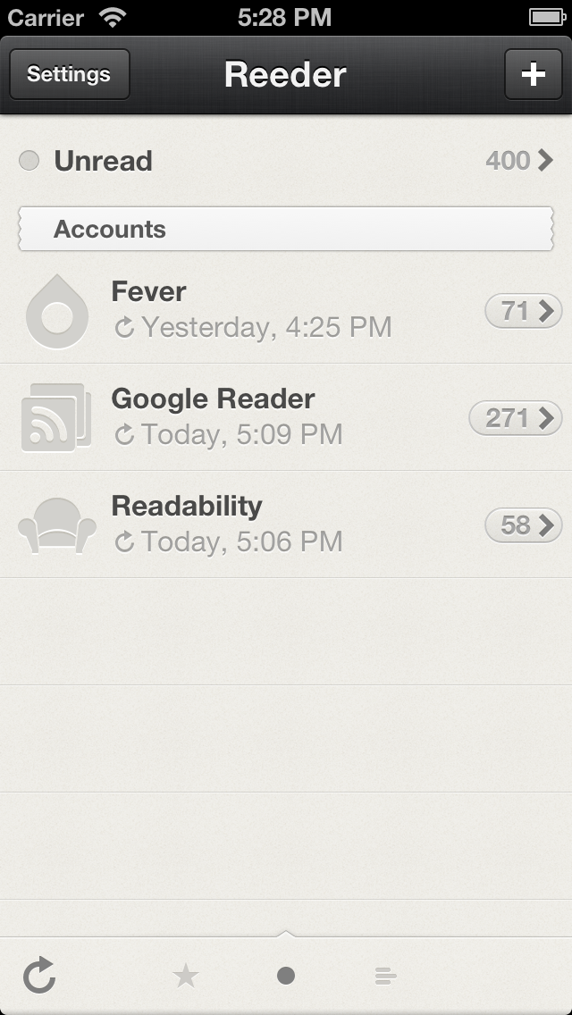 Reeder App is Updated With Feedbin and Standalone RSS Support