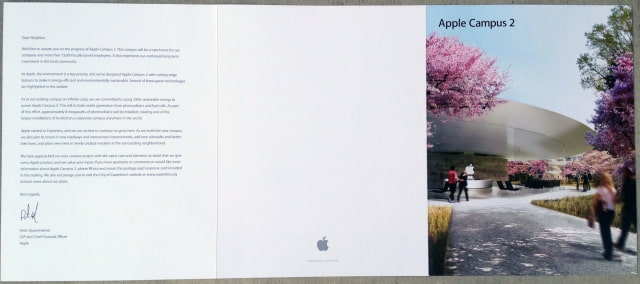 Apple Sends Brochure About New Campus Updates to Local Residents [Photos]
