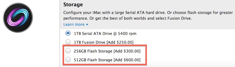 Apple Updates iMac With New 256GB and 512GB SSD Storage Options