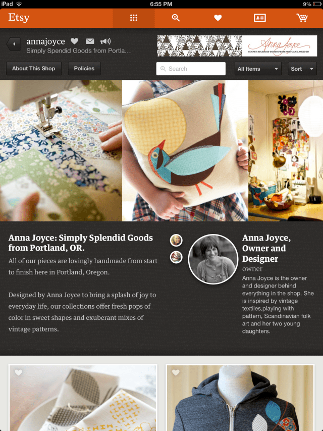 Etsy App Gets New Design for Profiles, Lets Sellers Create New Listings