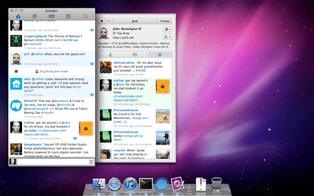 Echofon for Twitter Returns to Mac OS X