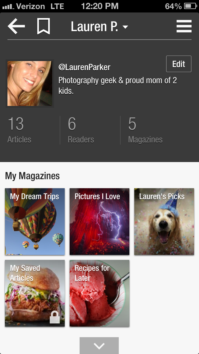 Flipboard Update Brings New Profile Pages, Friends Category, Image Saving