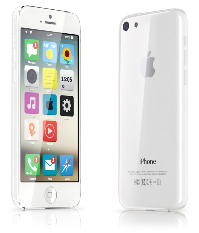 Low Cost iPhone Concept Meets Flat iOS 7 Concept [Images]