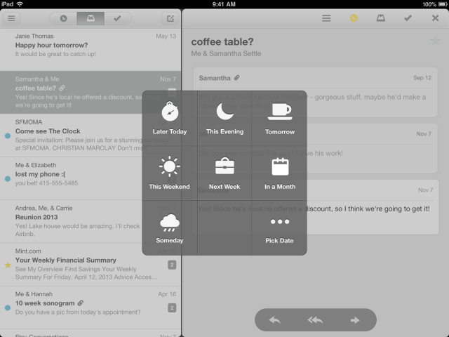 Mailbox App is Now Available for the iPad