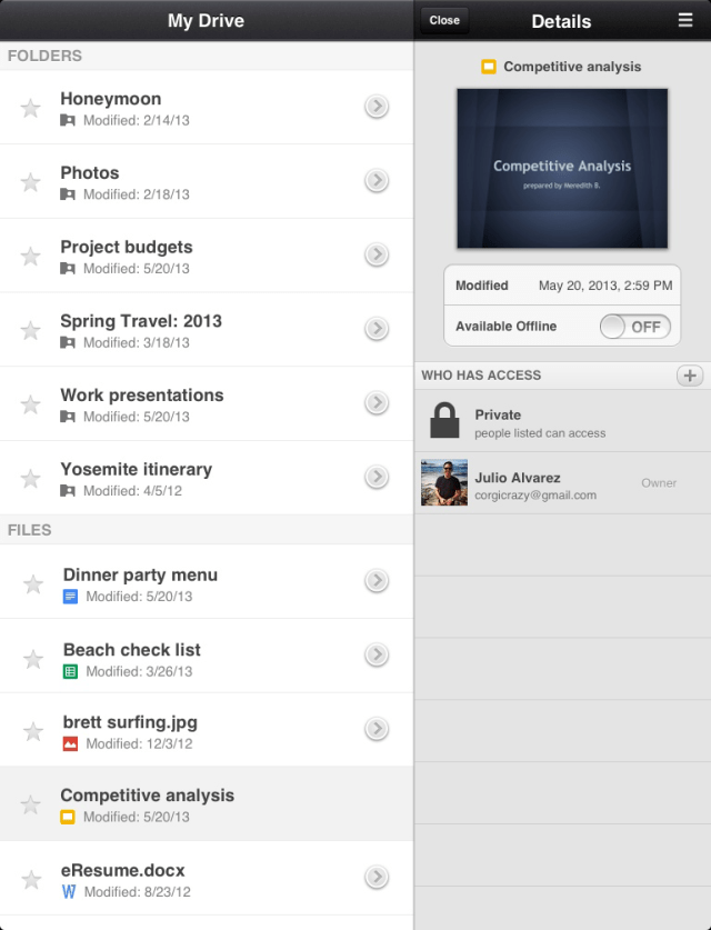 Google Drive App Now Lets You Swipe Through Images, Comment on Google Docs