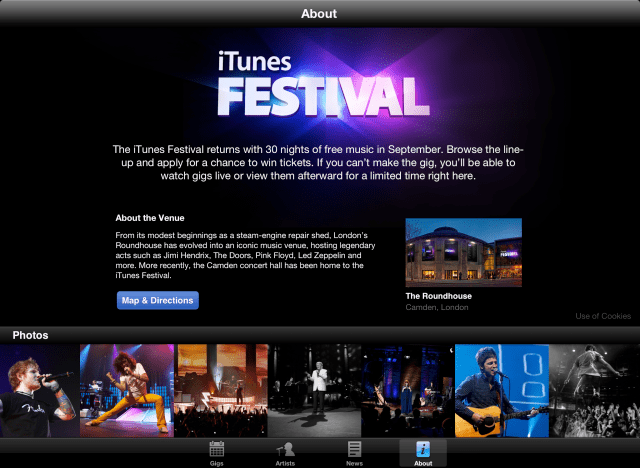 iTunes Festival App Gets Passbook Functionality, Landscape Photo Support