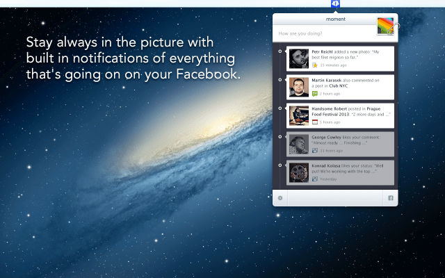 Tapmates Releases Moment Menu Bar App to Improve Posting to Facebook from OS X [Video]