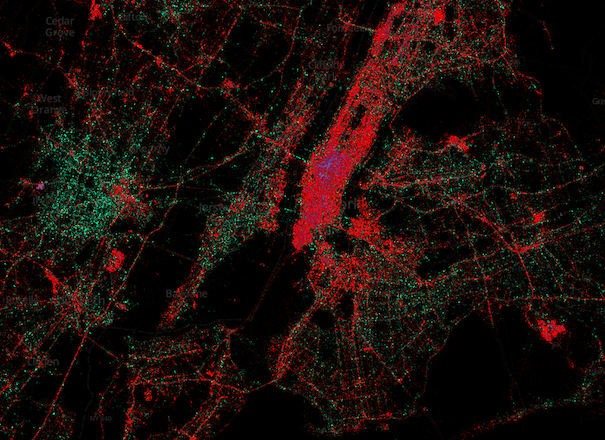 Interactive Twitter Heat Map Shows iOS vs. Android vs. BlackBerry Usage Across the Globe [Images]