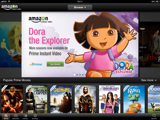 Amazon Instant Video App Gets Improved Browsing Features