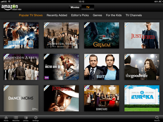 Amazon Instant Video App Gets Improved Browsing Features