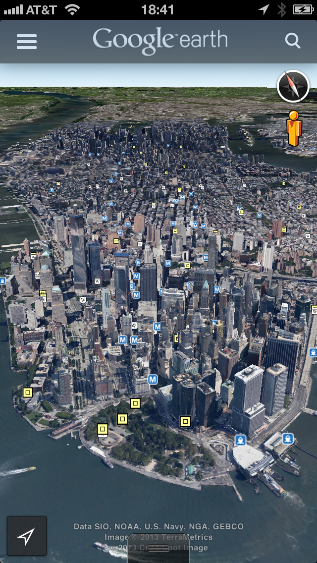 Google Earth App is Updated With Street View, Improved Directions/Search