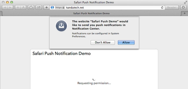 Safari 7.0 to Bring Web Notification Support in OS X Maverick