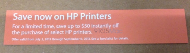 Apple to Offer $50 Off Select HP Printers in Retail Stores