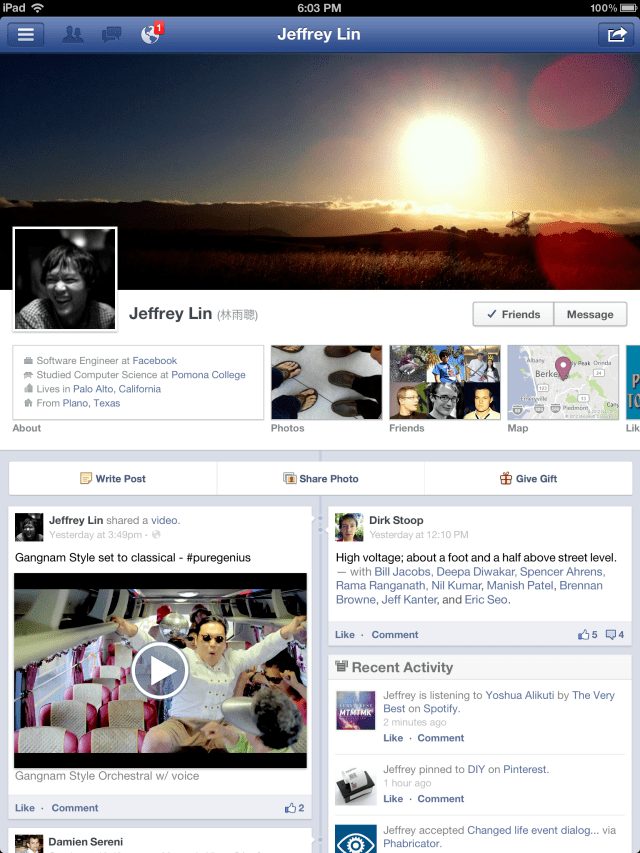 Facebook App Updated With Verified Accounts, Improved Places Editing