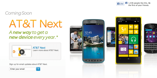 AT&amp;T Announces &#039;AT&amp;T Next&#039; Smartphone or Tablet Upgrade Program