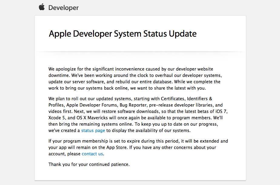 Apple Announces Plan to Roll Out Updated Developer Systems