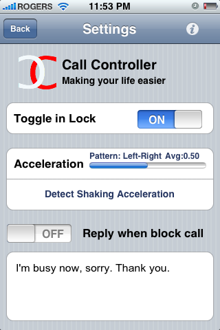 Το Call Controller απαντάει το iPhone με ταρακούνημα ή αναποδογύρισμα