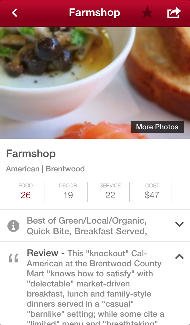 Google Releases Zagat iPhone App for Finding Restaurants, Cafes, Bars