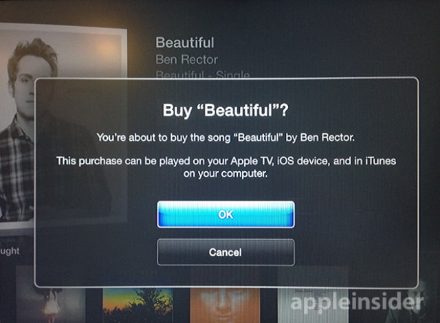New Apple TV Beta Lets You Purchase Music From iTunes