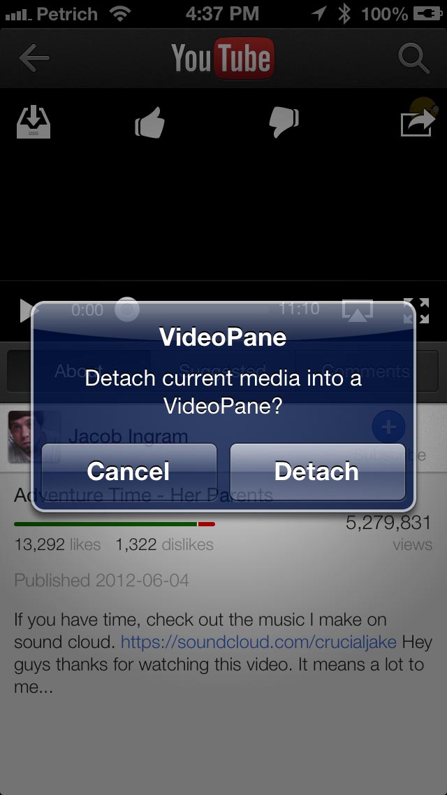 Ryan Petrich Releases Video Multitasking Tweak &#039;VideoPane&#039; for iOS