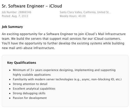 Apple Job Listing for iCloud Engineer Hints at New Anti-Spam, Anti-Abuse System