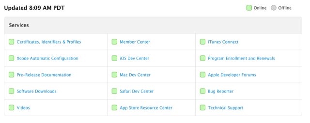 All Developer Services Back Online, Apple Extends Memberships By One Month