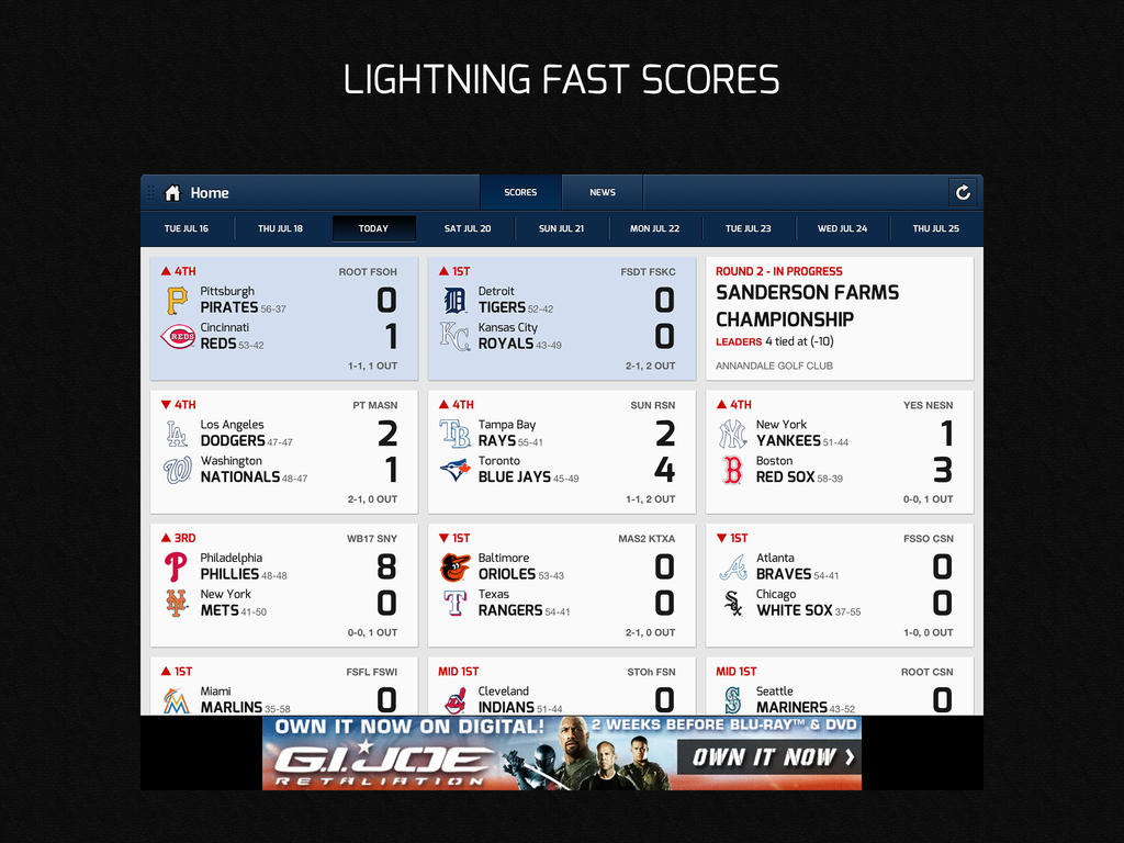 CBS Sports App Updated With Full iPad Support Including Live Video
