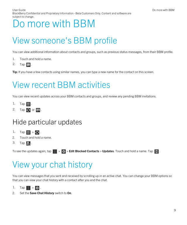 BBM for iOS User Guide Gets Leaked [Download]