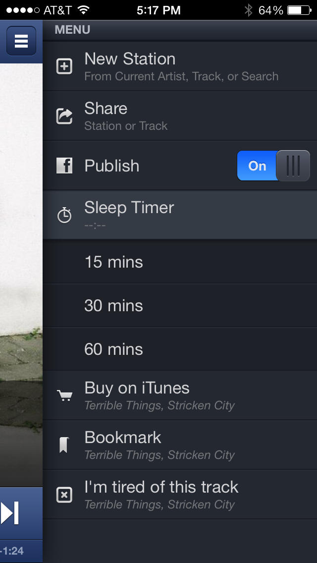 Pandora Radio App Gets Updated With Sleep Timer