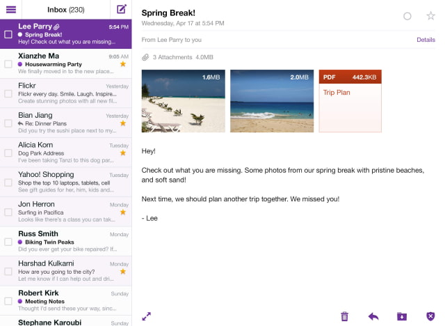 Yahoo! Mail Update Lets You Easily Manage Folders, Open Attachments in Other Apps