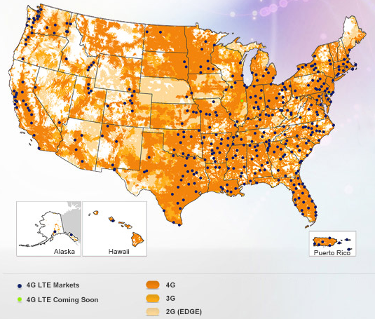 AT&amp;T 4G LTE Now Available in 383 Markets with the Launch of 13 New Markets