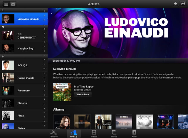 Apple Adds Video Streaming to iTunes Festival App