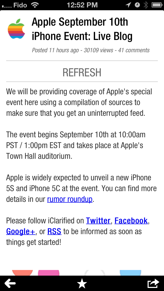 Follow Apple&#039;s iPhone Event With the iClarified App