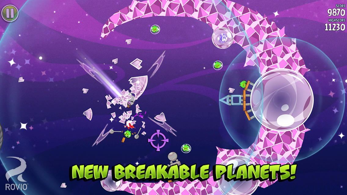 Angry Birds Space Gets 35 New Levels, New Breakable Planets, More