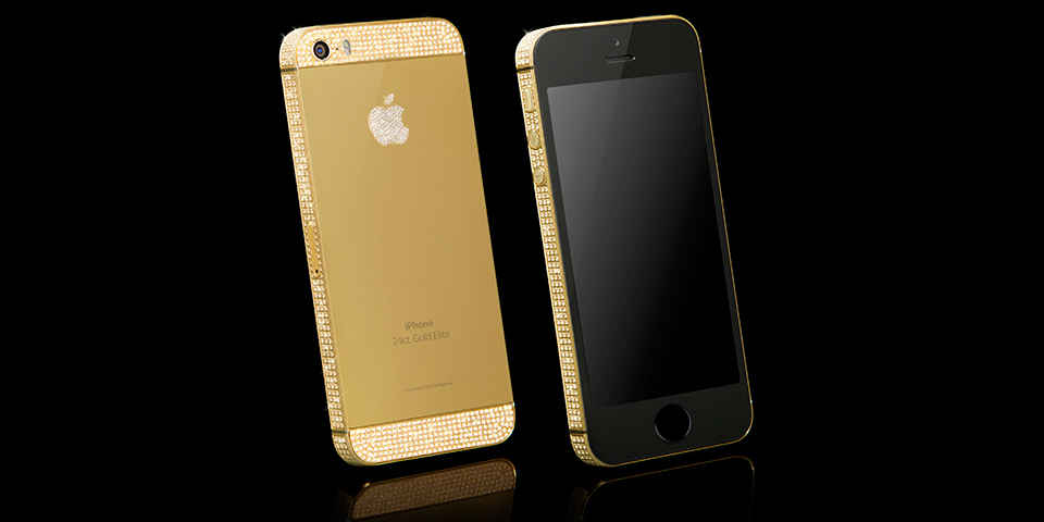 Goldgenie Announces Pre-Orders for 24 Carat Gold iPhone 5s With Swarovski Crystals [Images]