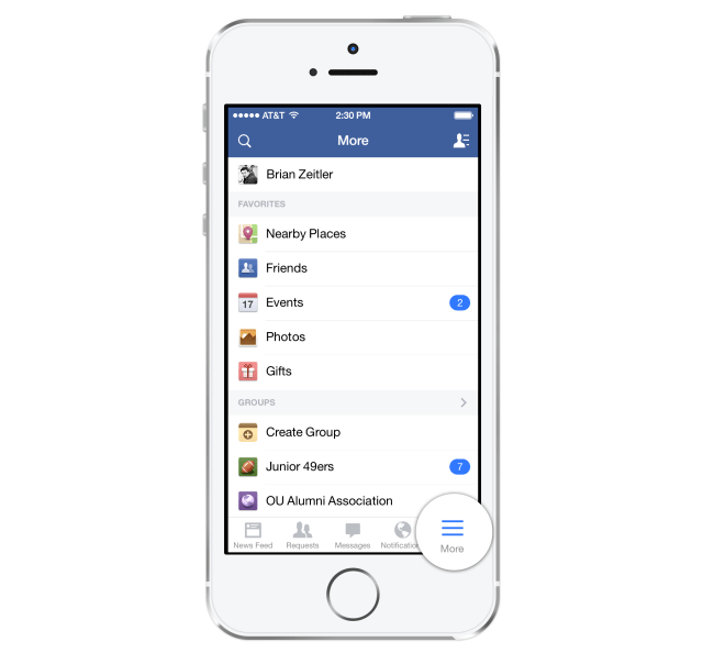 Facebook Announces New App Design for iOS 7 [Video]