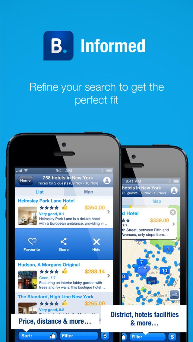 Booking.com App Gets Wish Lists, New Menu